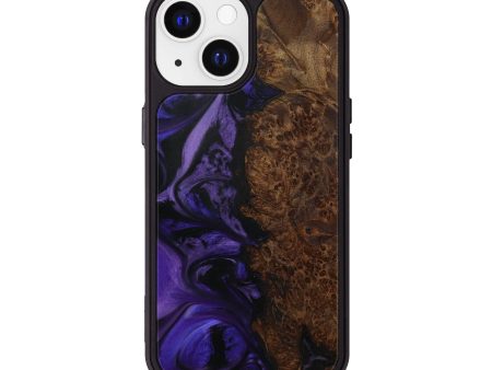 iPhone 13 Wood+Resin Phone Case - Gwen (Purple, 595384) on Sale