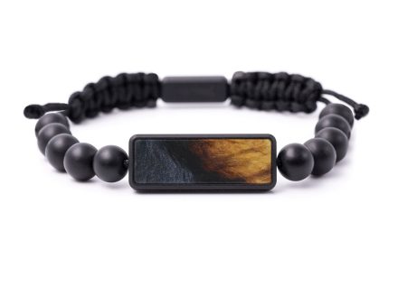 Bead Wood+Resin Bracelet - Prici (Pure Black, 593941) Online Sale