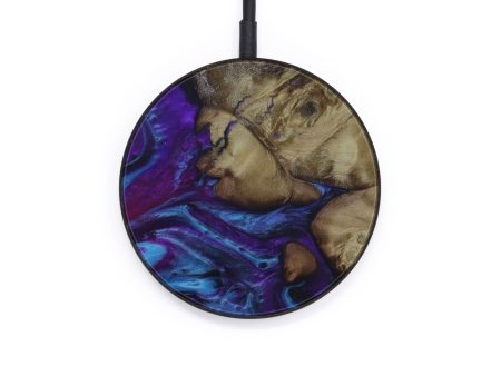 Circle Wood+Resin Wireless Charger - Arthor (Purple, 587596) Online now