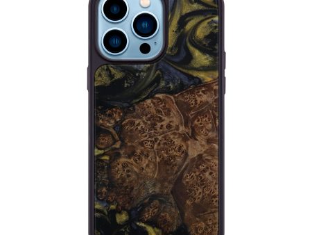 iPhone 14 Pro Max Wood+Resin Phone Case - Ruthe (Metallic, 594622) Hot on Sale