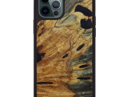 iPhone 12 Pro Max Burl Wood Phone Case - Hamilton (Buckeye Burl, 590442) Cheap