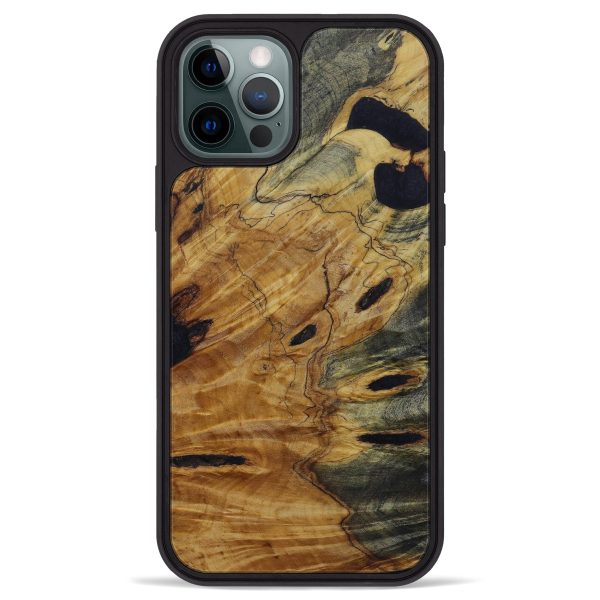 iPhone 12 Pro Max Burl Wood Phone Case - Hamilton (Buckeye Burl, 590442) Cheap