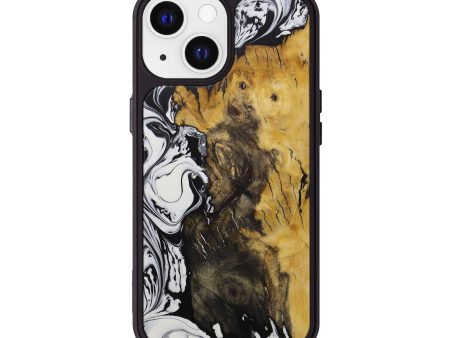 iPhone 13 Wood+Resin Phone Case - Hardie (Black & White, 594926) Online now