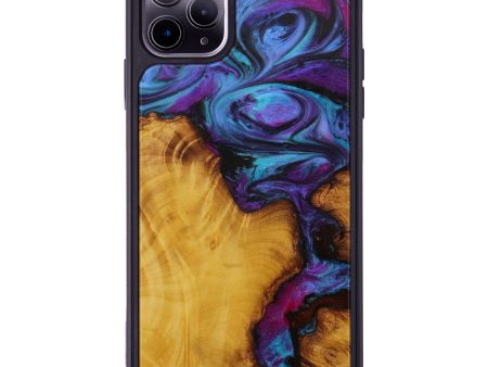 iPhone 11 Pro Max Wood+Resin Phone Case - Cayden (Purple, 592487) on Sale