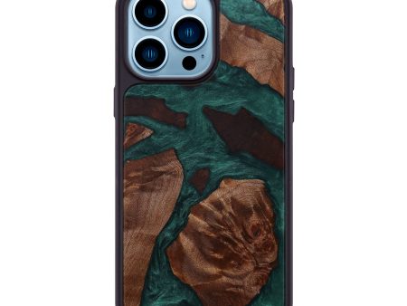 iPhone 14 Pro Max Wood+Resin Phone Case - Yajaira (Mosaic, 595316) For Cheap