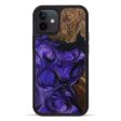 iPhone 12 Wood+Resin Phone Case - Vilhelmina (Purple, 595382) Fashion