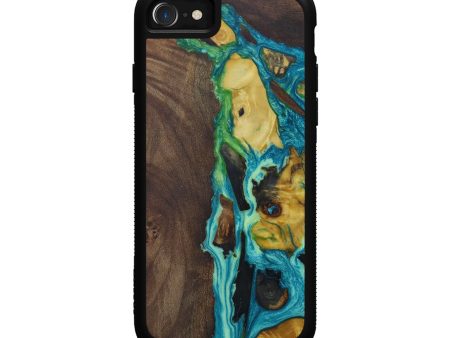 iPhone SE Wood+Resin Phone Case - Adriana (Mosaic, 591586) Online Hot Sale