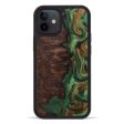 iPhone 12 Wood+Resin Phone Case - Keenen (Dark Green, 591238) Online Hot Sale