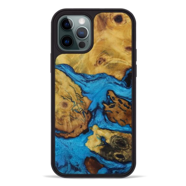 iPhone 12 Pro Wood+Resin Phone Case - Asia (Mosaic, 592128) Cheap