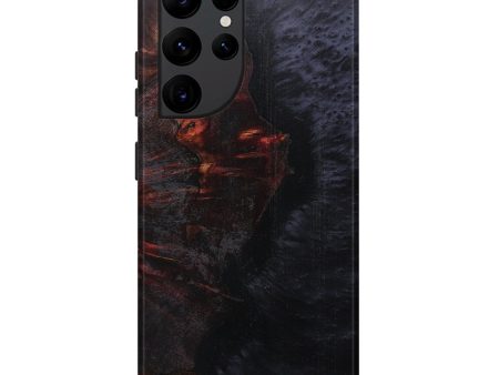 Galaxy S22 Ultra Wood+Resin Live Edge Phone Case - Nico (Pure Black, 590022) Cheap