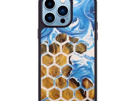 iPhone 14 Pro Max Wood+Resin Phone Case - Tybie (Pattern, 595080) Online Sale