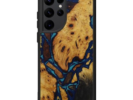 Galaxy S22 Ultra Wood+Resin Phone Case - Lang (Mosaic, 592289) Sale