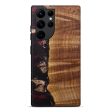 Galaxy S22 Ultra Wood+Resin Live Edge Phone Case - Truda (Dark Red, 588704) Online now