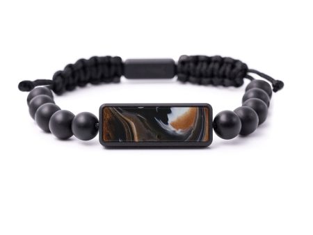 Bead ResinArt Bracelet - Mina (Black & White, 588803) For Cheap