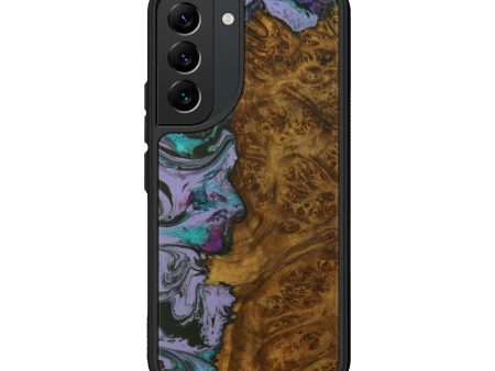 Galaxy S22 Wood+Resin Phone Case - Baris (Purple, 591152) Hot on Sale