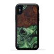 iPhone X Wood+Resin Phone Case - Wayland (Dark Green, 595934) Online