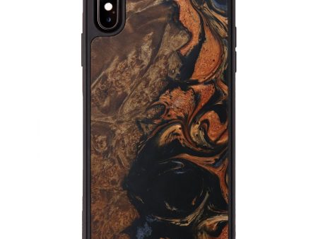 iPhone Xs Max Wood+Resin Phone Case - Percy (Metallic, 594608) Cheap