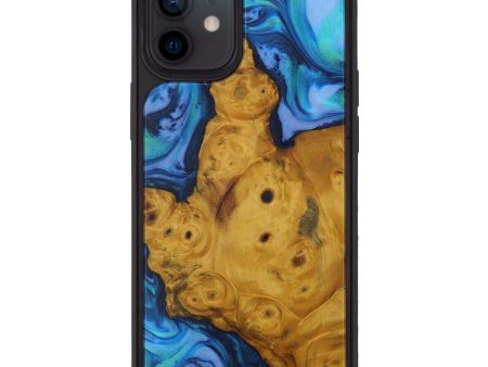 iPhone 12 Wood+Resin Phone Case - Makayla (Light Blue, 592384) Online Hot Sale