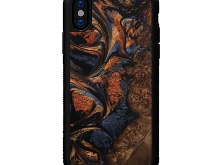 iPhone Xs Wood+Resin Phone Case - Shepherd (Metallic, 594609) Sale