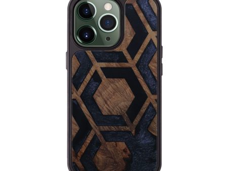 iPhone 13 Pro Wood+Resin Phone Case - Alfie (Pattern, 592746) Fashion