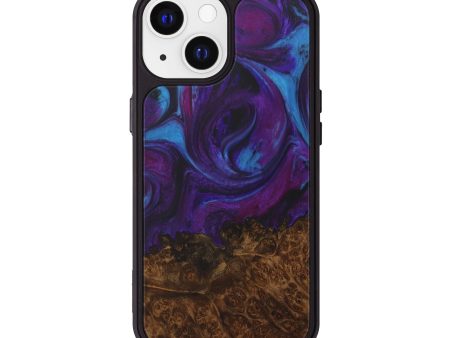 iPhone 13 Wood+Resin Phone Case - Tallulah (Purple, 587644) Online Hot Sale