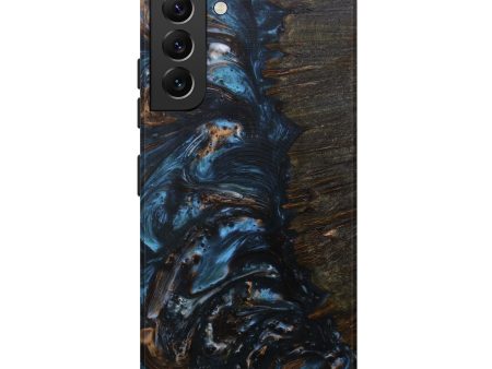 Galaxy S22 Plus Wood+Resin Live Edge Phone Case - Paula (Dark Blue, 589820) Online now