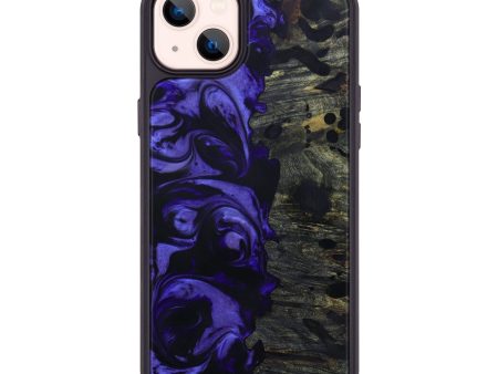 iPhone 14 Plus Wood+Resin Phone Case - Gustave (Purple, 591225) Hot on Sale