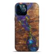 iPhone 12 Pro Max Wood+Resin Live Edge Phone Case - Cristin (Purple, 594871) Fashion