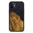 iPhone 12 Wood+Resin Phone Case - Benni (Pure Black, 591663) For Cheap