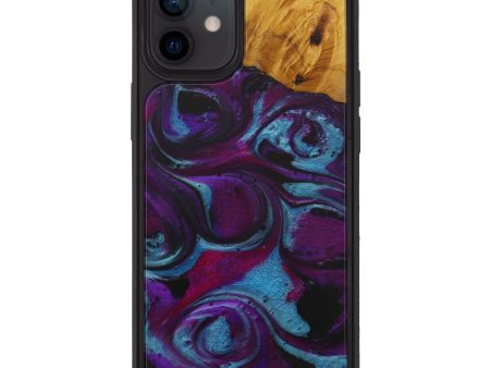 iPhone 12 Wood+Resin Phone Case - Dear (Purple, 587109) Supply