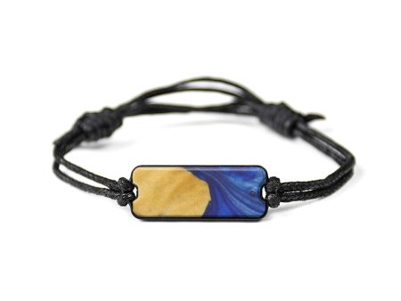 Classic Wood+Resin Bracelet - Stormy (Dark Blue, 589861) For Sale