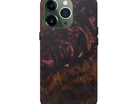 iPhone 13 Pro Wood+Resin Live Edge Phone Case - Spiros (Metallic, 593760) For Cheap