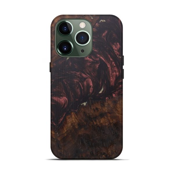 iPhone 13 Pro Wood+Resin Live Edge Phone Case - Spiros (Metallic, 593760) For Cheap