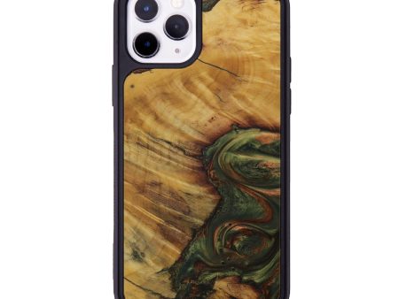 iPhone 11 Pro Wood+Resin Phone Case - Vernell (Dark Green, 589044) Online Hot Sale