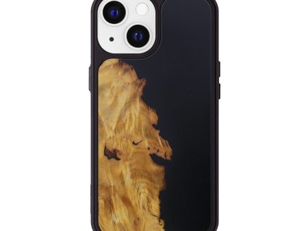 iPhone 13 Wood+Resin Phone Case - Althea (Pure Black, 591748) Online Hot Sale