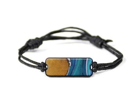 Classic Wood+Resin Bracelet - Prici (Light Blue, 589567) For Sale