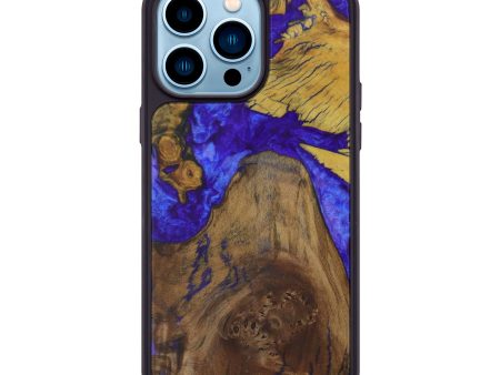 iPhone 14 Pro Max Wood+Resin Phone Case - Vijai (Mosaic, 592222) Hot on Sale