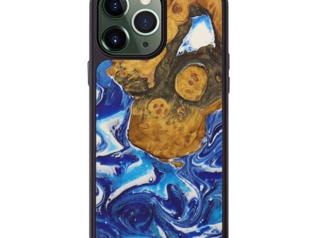 iPhone 13 Pro Max Wood+Resin Phone Case - Harris (Light Blue, 587076) Online