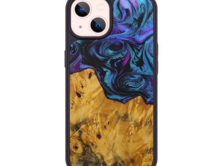 iPhone 14 Wood+Resin Phone Case - Roderick (Purple, 592485) Cheap