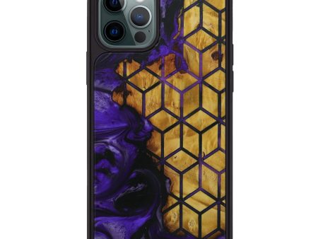 iPhone 12 Pro Wood+Resin Phone Case - Kiarra (Pattern, 595222) For Cheap