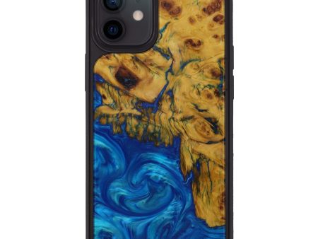 iPhone 12 Wood+Resin Phone Case - Franco (Light Blue, 591654) Hot on Sale