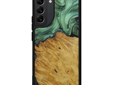 Galaxy S22 Plus Wood+Resin Phone Case - Beret (Dark Green, 587290) For Cheap