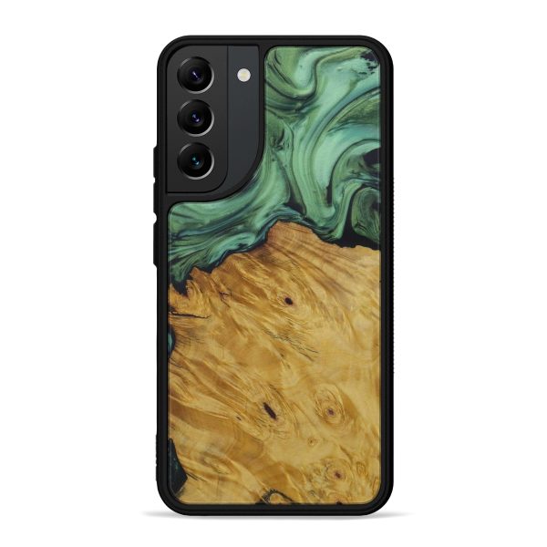 Galaxy S22 Plus Wood+Resin Phone Case - Beret (Dark Green, 587290) For Cheap