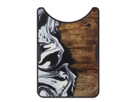 Alloy Wood+Resin Wallet - Lorita (Black & White, 591288) Hot on Sale