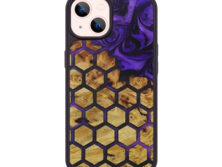 iPhone 14 Wood+Resin Phone Case - Ever (Pattern, 595215) Hot on Sale