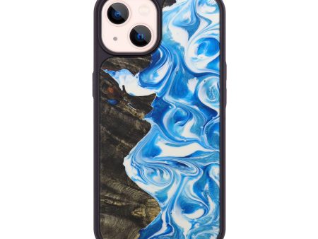 iPhone 14 Wood+Resin Phone Case - Robbyn (Light Blue, 590520) Online