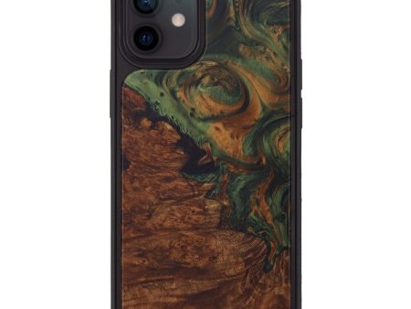 iPhone 12 Wood+Resin Phone Case - Tetsuyuki (Dark Green, 587264) Online