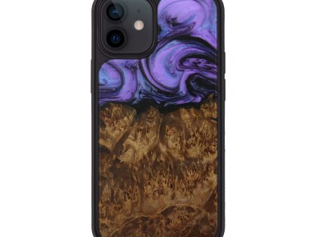 iPhone 12 mini Wood+Resin Phone Case - Javad (Purple, 595765) Sale