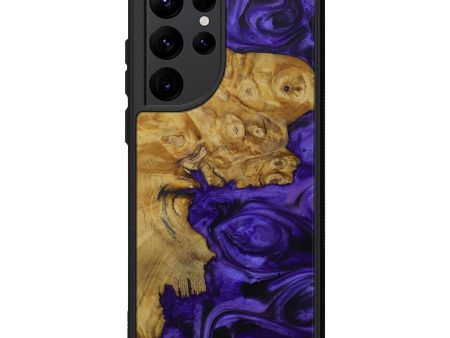 Galaxy S22 Ultra Wood+Resin Phone Case - Ramiro (Purple, 593676) on Sale