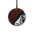 Circle Wood+Resin Wireless Charger - Verine (Black & White, 592629) Fashion